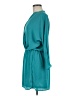 Eight Sixty 100% Polyester Solid Teal Casual Dress Size M - photo 5