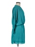 Eight Sixty 100% Polyester Solid Teal Casual Dress Size M - photo 4