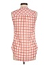 Icon Apparel Orange Sleeveless Button-Down Shirt Size M - photo 2