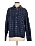 Zara Plaid Blue Long Sleeve Button-Down Shirt Size M - photo 1