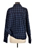 Zara Plaid Blue Long Sleeve Button-Down Shirt Size M - photo 2