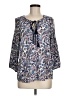 Daniel Rainn Blue 3/4 Sleeve Blouse Size M - photo 1