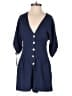 Zara Solid Blue Romper Size XS - photo 1