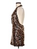 Shein 100% Polyester Animal Print Brown Cocktail Dress Size 8 - 10 - photo 5
