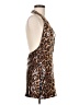 Shein 100% Polyester Animal Print Brown Cocktail Dress Size 8 - 10 - photo 4
