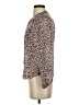 Ann Taylor LOFT Animal Print Brown Long Sleeve Blouse Size XS (petite) - photo 5