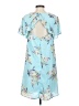 Unbranded 100% Polyester Floral Blue Casual Dress Size S - photo 2