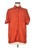 Assorted Brands 100% Polyester Orange Short Sleeve Blouse Size M - photo 1