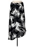 Assorted Brands 100% Polyester Tropical Black Casual Skirt Size 12 - photo 1