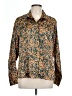 Jessica Simpson 100% Polyester Animal Print Gold Long Sleeve Blouse Size L - photo 1