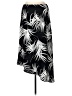 Assorted Brands 100% Polyester Tropical Black Casual Skirt Size 12 - photo 2