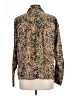 Jessica Simpson 100% Polyester Animal Print Gold Long Sleeve Blouse Size L - photo 2