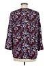 Hinge 100% Polyester Burgundy 3/4 Sleeve Blouse Size M - photo 2