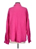 Automet Polka Dots Pink Long Sleeve Button-Down Shirt Size L - photo 2
