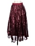 She + Sky 100% Polyester Stars Burgundy Formal Skirt Size S - photo 1
