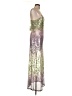 LoveShackFancy 100% Nylon Metallic Silver Green Cocktail Dress Size 12 - photo 4
