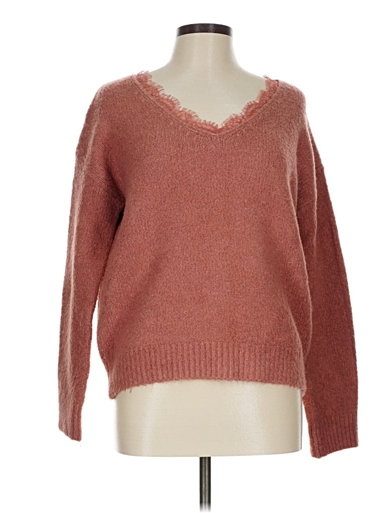 Pre-owned Hem & Thread Pullover Sweater In Pink