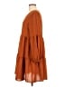 Unbranded Solid Brown Casual Dress Size M - photo 5