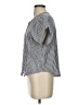Splendid 100% Tencel Stripes Silver Short Sleeve Blouse Size XS - photo 5