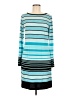 MICHAEL Michael Kors Stripes Teal Casual Dress Size M - photo 1