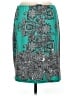 Spense Paisley Teal Casual Skirt Size M - photo 2