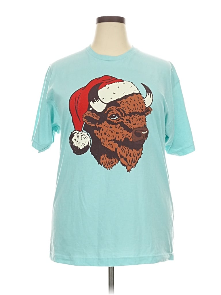 Pre-owned Tultex Short Sleeve T-shirt In Blue