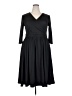 Assorted Brands Solid Black Casual Dress Size 2X - photo 1