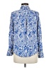 Zara Paisley Blue Long Sleeve Blouse Size M - photo 2