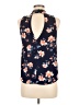 Mine Blue Sleeveless Blouse Size M - photo 2