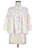 Shein 100% Polyester Color Block White 3/4 Sleeve Blouse Size 6 - photo 1