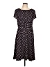 Perceptions Polka Dots Black Casual Dress Size L - photo 1