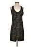 Audrey 3+1 100% Polyester Animal Print Black Casual Dress Size S - photo 1