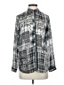 Vince Camuto 100% Polyester Print Gray Long Sleeve Blouse Size XS - photo 1