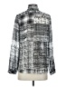 Vince Camuto 100% Polyester Print Gray Long Sleeve Blouse Size XS - photo 2