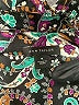 Ann Taylor 100% Polyester Paisley Black 3/4 Sleeve Blouse Size M - photo 7