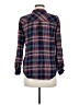 Ambiance Plaid Blue Long Sleeve Button-Down Shirt Size M - photo 2