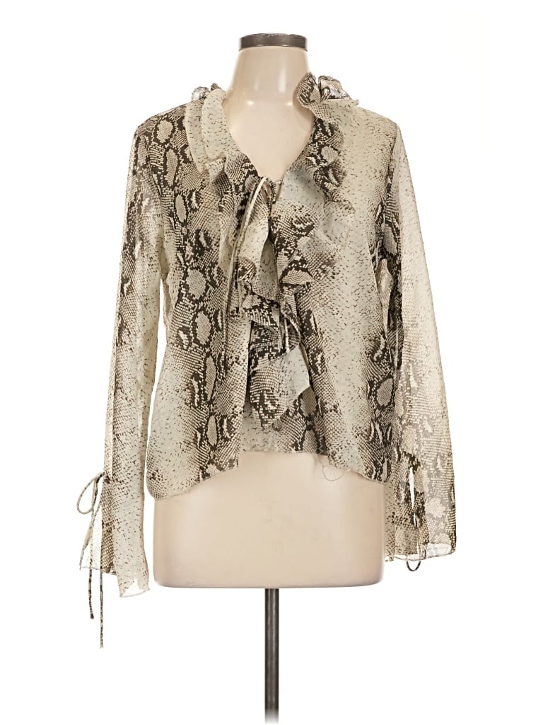 Boohoo 3/4 Sleeve Blouse In White