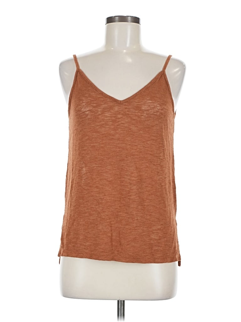 Pre-owned Mudd Sleeveless Top Brown Halter Neckline Tops