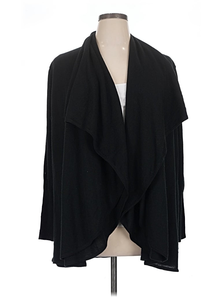 Pre-owned Halogen Cardigan Sweater In Black