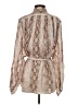 Zimmermann Animal Print Silver Tan Long Sleeve Blouse Size 8 (2) - photo 2