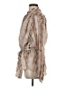 Zimmermann Animal Print Silver Tan Long Sleeve Blouse Size 8 (2) - photo 5