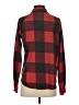 Modish Rebel Plaid Red Long Sleeve Blouse Size XS - photo 2