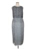 Mac Duggal 100% Polyester Tweed Silver Cocktail Dress Size 14 - photo 1