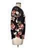 Assorted Brands Floral Black Short Sleeve Blouse Size L - photo 4