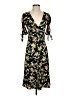 Topshop Floral Black Casual Dress Size 4 - photo 1