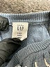 Baby Gap 100% Cotton Chevron-herringbone Blue Pullover Sweater Size 5T - photo 3