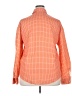 Unbranded Checkered-gingham Orange Long Sleeve Blouse Size XXL - photo 2