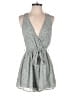 She + Sky 100% Polyester Paisley Gray Romper Size S - photo 1