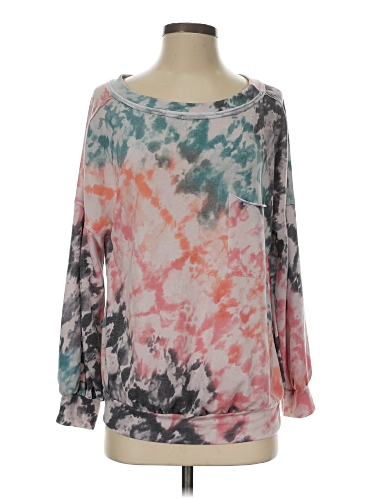 Pre-owned Pink Lily 3/4 Sleeve T-shirt In Pink