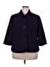Jessica London 100% Polyester Polka Dots Purple Blazer Size 20 - photo 1
